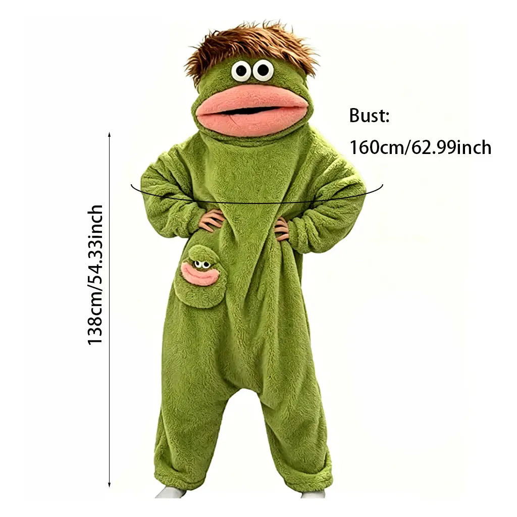 Funny Party Cute Wearable Blanket Hoodie, Soft Sugar Fleece Flannel Loose Pullover, Comfortable Hooded Loungewear for Women Men, One Size Pajama, Ideal Gift for Home Leisure Halloween Costumes for Women